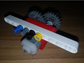 pequeño motor houseing compatible con lego technics de la construcción los juguetes carcasa engranaje vivienda 3d print model - Mito3D