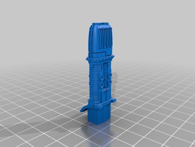 glatter, super beheizten Flüssigkeit, Energie Kanone tank - Spielzeug Spiel Zubehör plasma plasma-Kanone warhammer 40k 3D print model - Mito3D