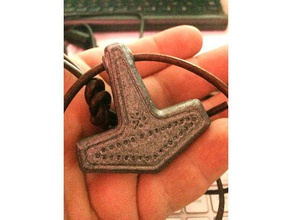 mjolnir di thor martello amuleto torshammare gioielli danese viking vichinghi costume storia vichinga 3d print model - Mito3D