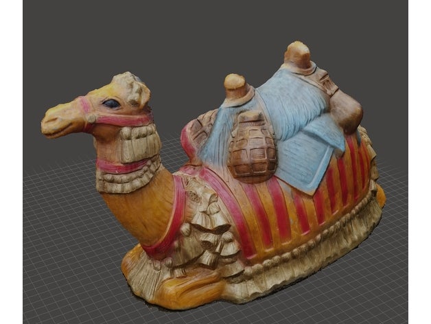 nativité de chameau capture 3d décor 3D print model - Mito3D