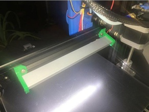 staffa di montaggio in alluminio profilo 20x10mm strisce led 3d la stampante accessori ender3 3d print model - Mito3D