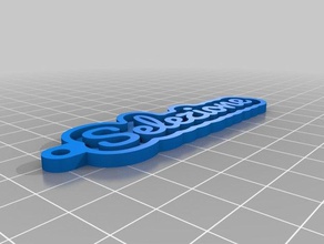 sele Anahtarlık özelleştirilmiş 3d print model - Mito3D