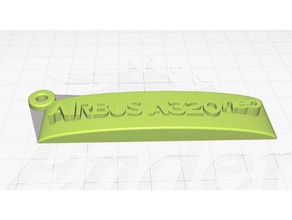 airbus a320 neo chaveiro 3d impressão 3d print model - Mito3D