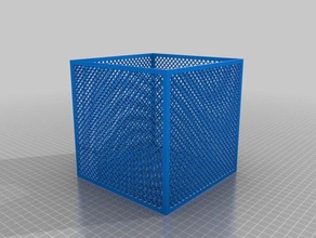 my customized lattice box containers 3d print model - Mito3D