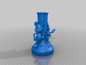 mickey mouse les gadgets pipe à eau 3d print model - Mito3D