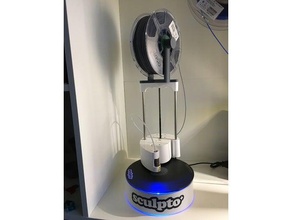 sculpto filamentholder topmount med torsion 3d de l'imprimante pièces support bobine filament 3d print model - Mito3D