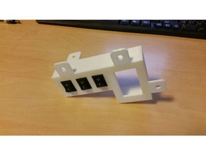 iec-Anschluss 3-Schalter montieren Elektronik 3d print model - Mito3D