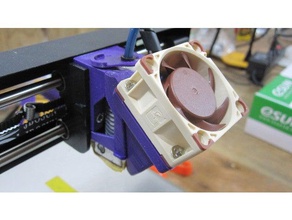 e3d heat sink clamp printer parts 40mm fan hotend v6 duct mount mods monoprice select mini 3d print model - Mito3D