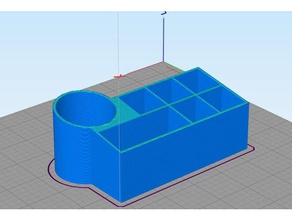 contenitore di lavagna oggetti organizzazione pen matita 3d print model - Mito3D