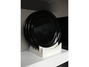 plate stand kitchen dining dinner display 3d print model - Mito3D