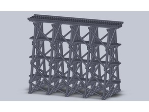 l'échelle de train pont d'affichage 3d l'impression 3d print model - Mito3D