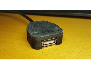 prolunga usb da montare computer scrivania desktop con attacco titolare 3d print model - Mito3D