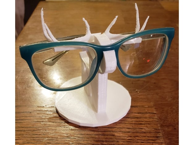 moose glasses stand creatures eyeglasses holder moosehead 3D print model - Mito3D