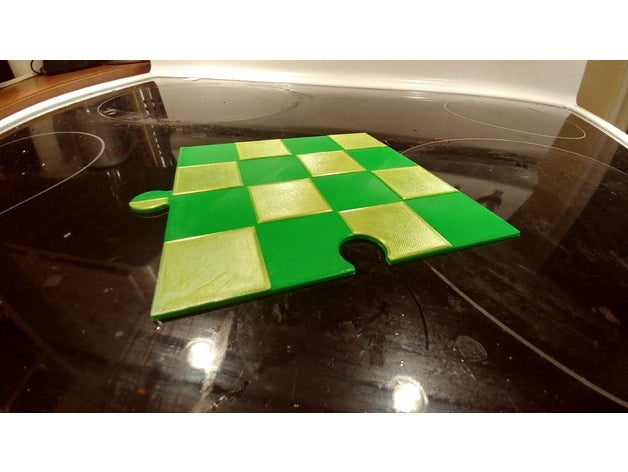 chess board boardgames dual color puzzle 3D print model - Mito3D