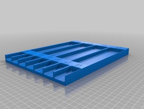 drill bit organizer fractional tool holders boxes 3d print model - Mito3D