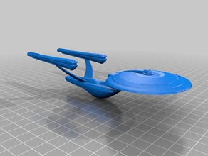 star trek Federasyonu vesper sınıf 3d baskı yıldız filosu 3d print model - Mito3D