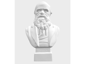 charles darwin bust 1899 supports included remix sculptures statue 3d print model - Mito3D