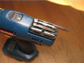 ryobi cordless drill bit holder hand tools 3d print model - Mito3D
