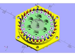 halbach effet le moteur du générateur automobile 3d print model - Mito3D