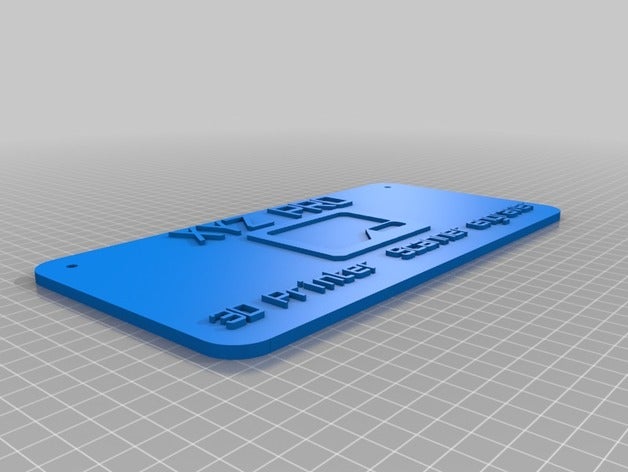 xyz-Zeichen Zeichen logos angepasst 3D print model - Mito3D