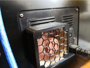 anycubic 4max 60x60 noctua fan grill total cover 3d printer accessories 3d print model - Mito3D