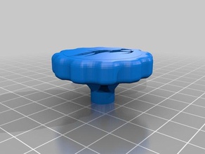 extruder knob ender dragon logo 3d printer accessories creality 3 3d print model - Mito3D