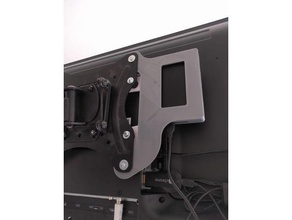 external hard drive support vesa tv stand gadgets 3d print model - Mito3D