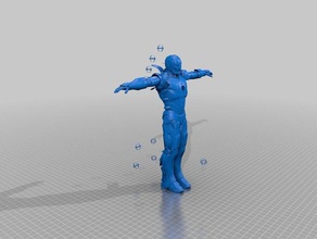 l'homme de fer sculptures ironman 3d print model - Mito3D