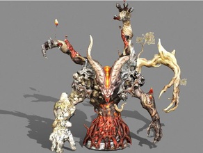 o elemental do rei esculturas 3d print model - Mito3D