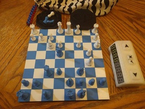 rolling chess set boardgame board game 3d print model - Mito3D
