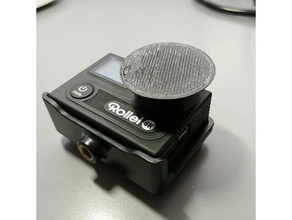 rollei actioncam 430 tampa da lente 3d a impressora acessórios 3d print model - Mito3D