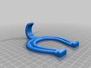 horseshoe wall hook household 3d print model - Mito3D