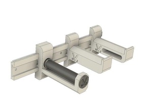 hjv spoolholder ferrocarril 3d de la impresora accesorios filamento soporte bobina cola montaje 3d print model - Mito3D