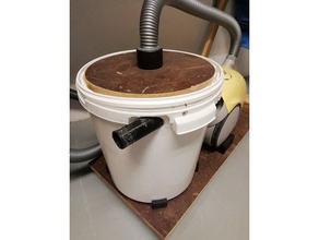 bucket cyclone converter machine tools vacuum cleaner 3d print model - Mito3D