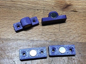 magnético trinco da porta de 8mm, com 3mm ímãs substituição partes 3d print model - Mito3D