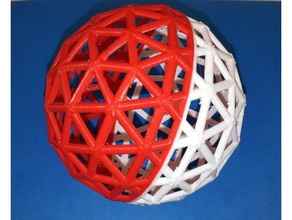 bucky cage ball math art 3d print model - Mito3D