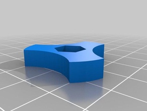 mon paramétrique personnalisé ecrou hexagonal bouton 3d de l'imprimante accessoires 3d print model - Mito3D