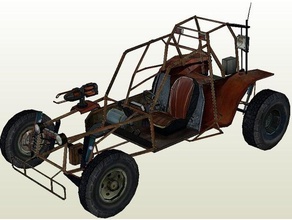 meia-vida scout car buggy veículos 3d print model - Mito3D