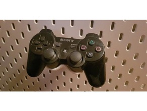 ps3 controller holder ikea skadis video games 3d print model - Mito3D