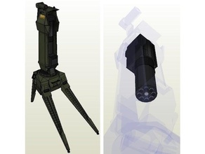 hecu sentry gun meia-vida de black mesa adereços torre sentinela 3d print model - Mito3D