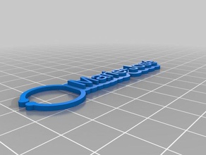 my customized wine charm name mj household 3d print model - Mito3D