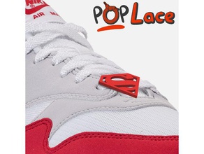 superman logo accessory shoe lace poplace fashion dc comics shoelace super man 3d print model - Mito3D