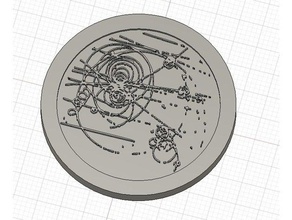 particella decadimento della moneta le monete distintivi il cern bosone-di higgs lambda fisica 3d print model - Mito3D