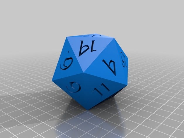 dark elf 50mm dice set die dnd drow polyhedral rpg 3D print model - Mito3D