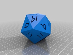 dark elf 50mm dice set die dnd drow polyhedral rpg 3d print model - Mito3D