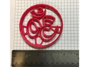 om cookie cutter version 2 kitchen dining baking tools budha india indian ohm peace 3d print model - Mito3D