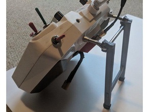 taranis qx7 de dobramento suporte rc veículos drone corrida fpv frsky kickstand 3d print model - Mito3D