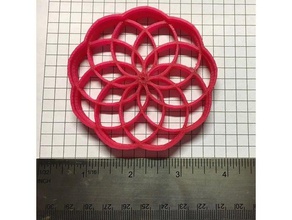 mandala cookie cutter version 2 kitchen dining india indian meditation peace yoga 3d print model - Mito3D