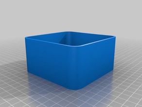meu personalizados arredondado, base de caixa 100 50 contentores 3d print model - Mito3D