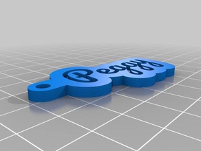 peggy portachiavi i personalizzato 3d print model - Mito3D